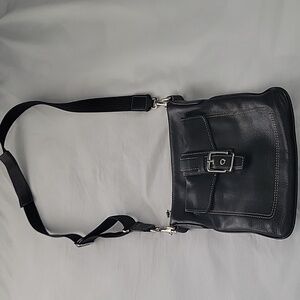 Coach Black Leather Crossbody Bag